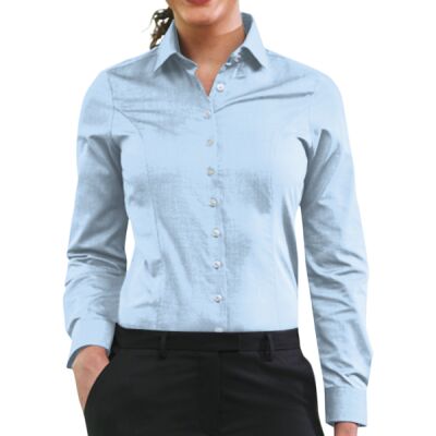 Brook Taverner Ladies Aspen Long Sleeve Oxford Shirt Thumbnail