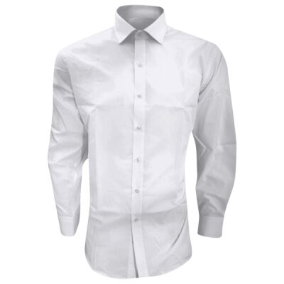 Brook Taverner Alba Long Sleeve Slim Fit Poplin Shirt Thumbnail