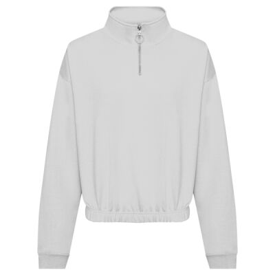 AWDis Ladies Cropped 1/4 Zip Sweatshirt Thumbnail