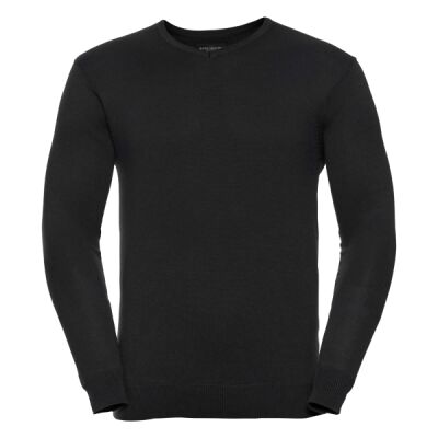 Russell Collection Cotton Acrylic V Neck Sweater Thumbnail