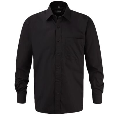 Russell Collection Long Sleeve Easy Care Cotton Poplin Shirt Thumbnail