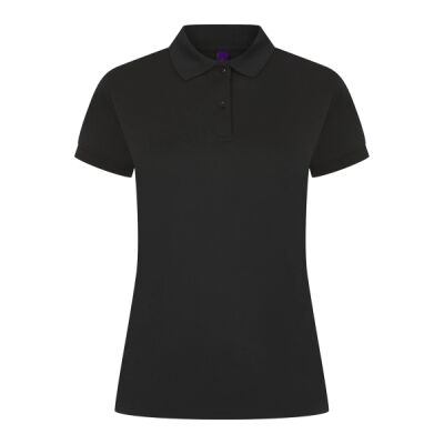 Henbury Ladies Coolplus® Wicking Piqué Polo Shirt Thumbnail