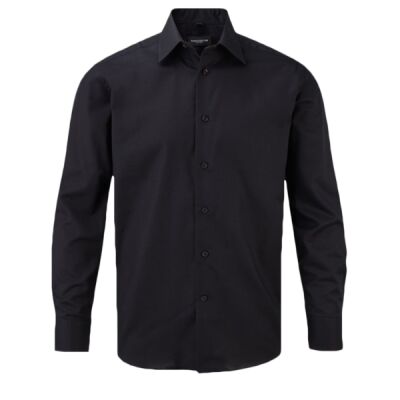 Russell Collection Long Sleeve Tailored Oxford Shirt Thumbnail