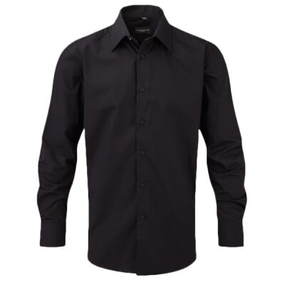 Russell Collection Long Sleeve Tailored Poplin Shirt Thumbnail