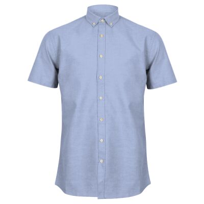 Henbury Modern Short Sleeve Regular Fit Oxford Shirt Thumbnail