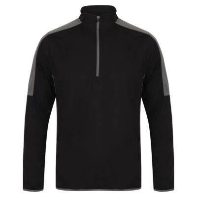 Finden + Hales Contrast Zip Neck Midlayer Top Thumbnail