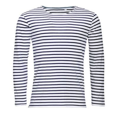 SOL'S Marine Long Sleeve Striped T-Shirt Thumbnail