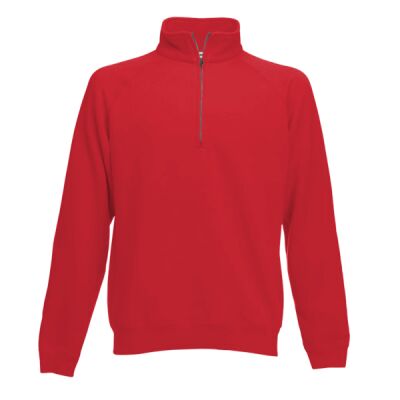 Fruit of the Loom Premium Zip Neck Sweatshirt Thumbnail