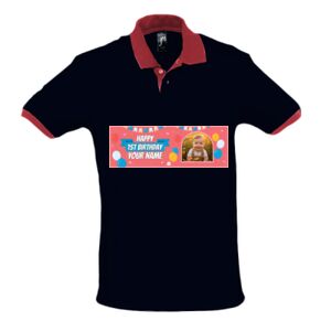 SOL'S Prince Contrast Cotton Piqué Polo Shirt Thumbnail