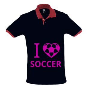 SOL'S Prince Contrast Cotton Piqué Polo Shirt Thumbnail