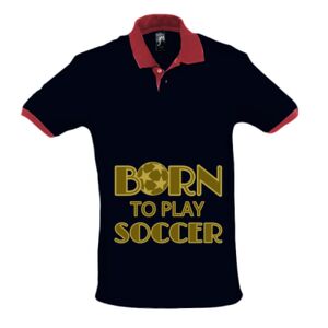 SOL'S Prince Contrast Cotton Piqué Polo Shirt Thumbnail