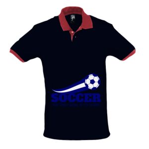 SOL'S Prince Contrast Cotton Piqué Polo Shirt Thumbnail