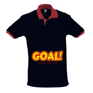 SOL'S Prince Contrast Cotton Piqué Polo Shirt Thumbnail